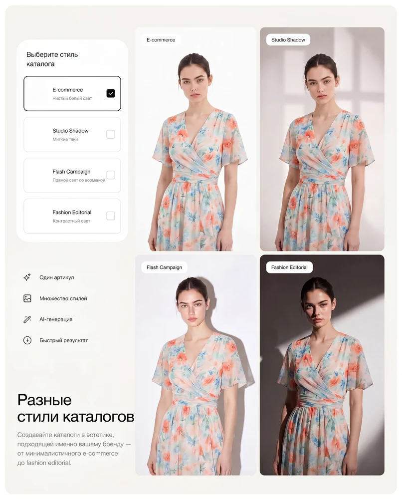 Пример каталога LOOKMERCE